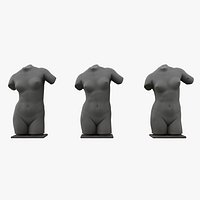 Photorealistic Female Torso Statue