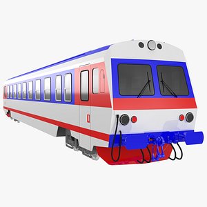 Passenger diesel train 3D