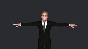 Elton John Hyper Realistic Full Body Fully Rigged Character