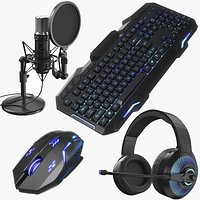 Four Streaming Gaming Accessories