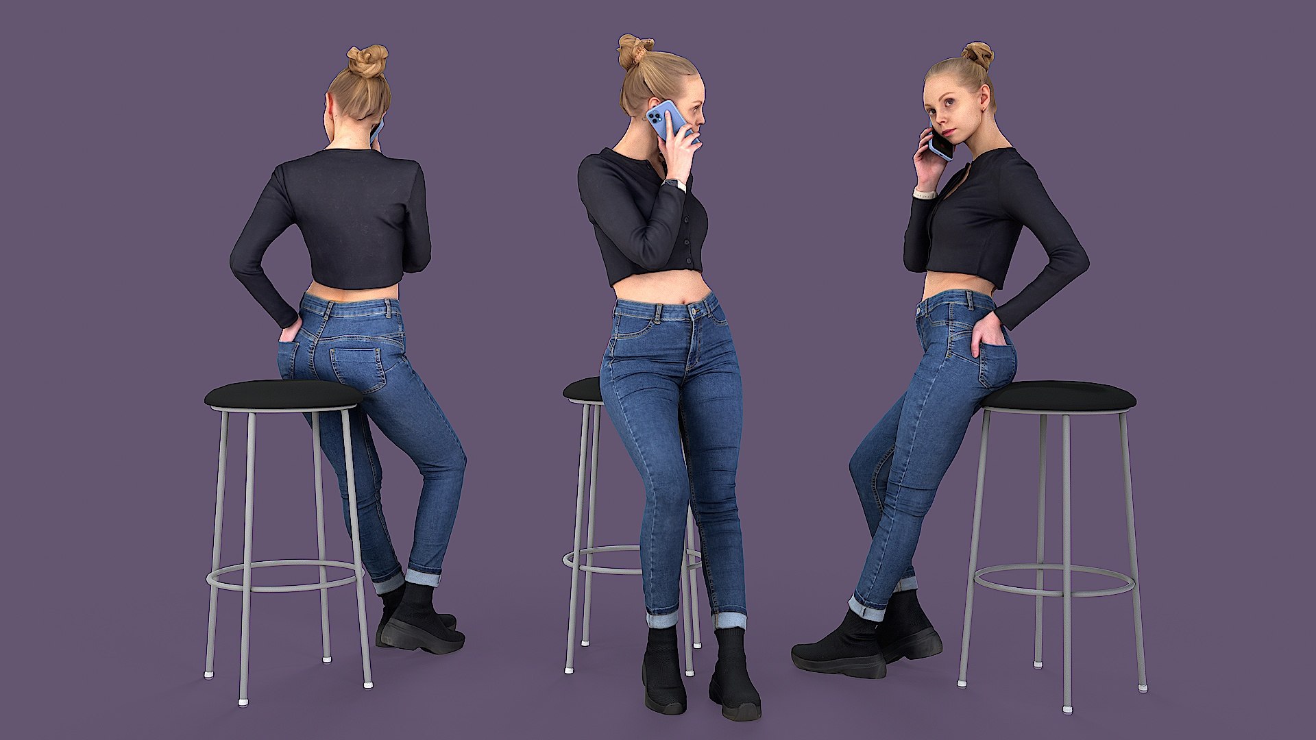 Buttoned Elegance Chit-Chat Chic Model - TurboSquid 2085774