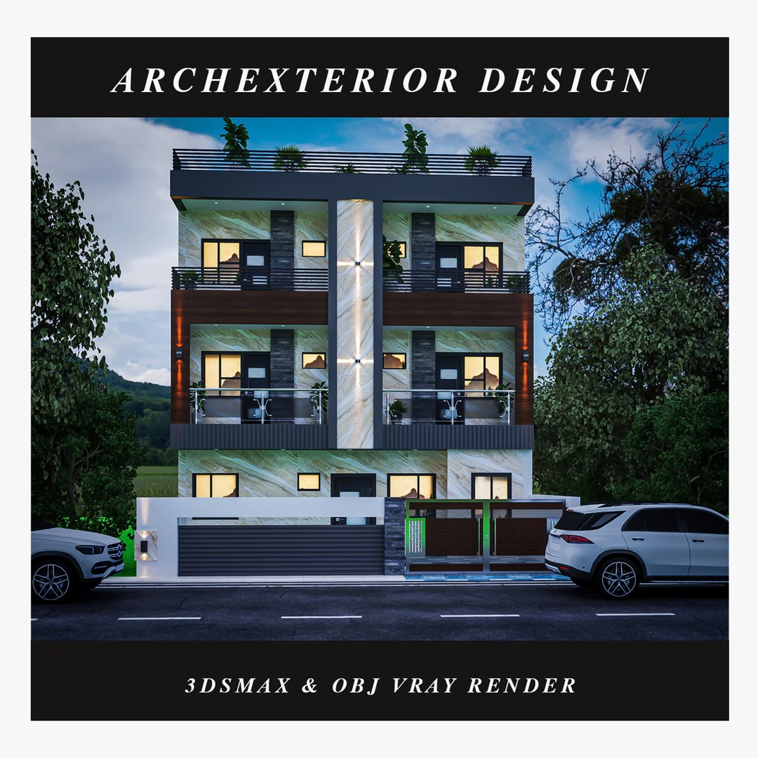 3D 3D Exterior Design Ready for Your Project - TurboSquid 2166070