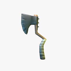 lowpoly stylized axe model