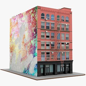 manhattan corner building 3D model