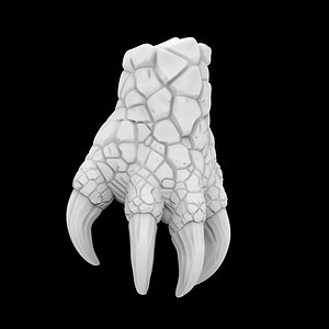 3D LavaDragonClaw 3D Print Model Fantasy Creature