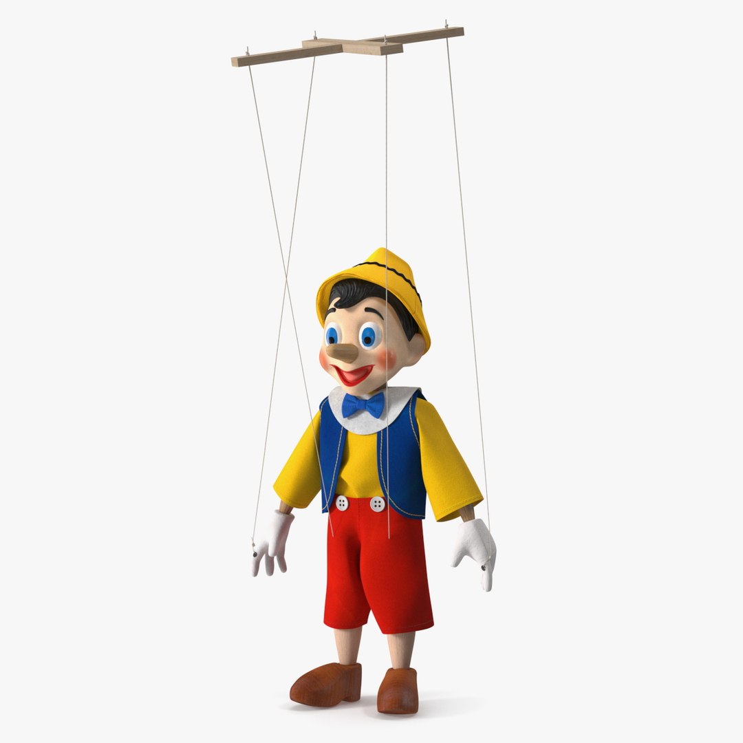 3D Pinocchio Wooden Marionette Figure - TurboSquid 2071366