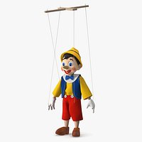 Pinocchio Wooden Marionette Figure