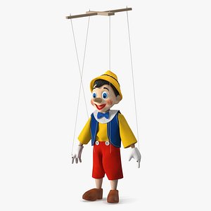 Pinocchio Wooden Marionette Figure
