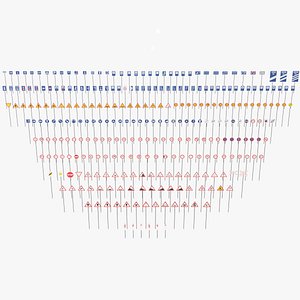 285 Spanish Traffic Road Sign Pack ES