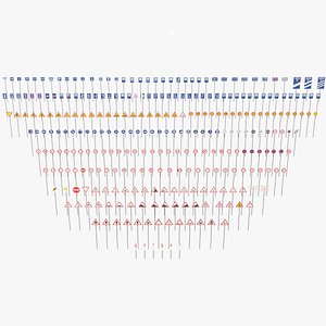 285 Spanish Traffic Road Sign Pack ES
