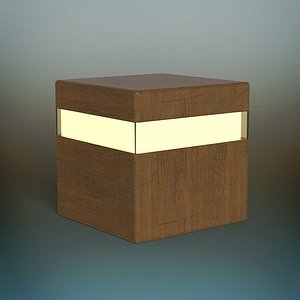 3D wood lamp