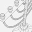 3ds max menorah candles
