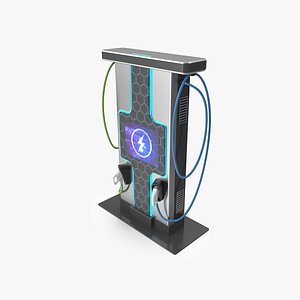 3D Electric Vehicle Charger model