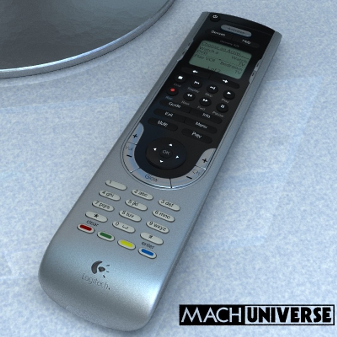 logitech harmony 525 remote control 3d model