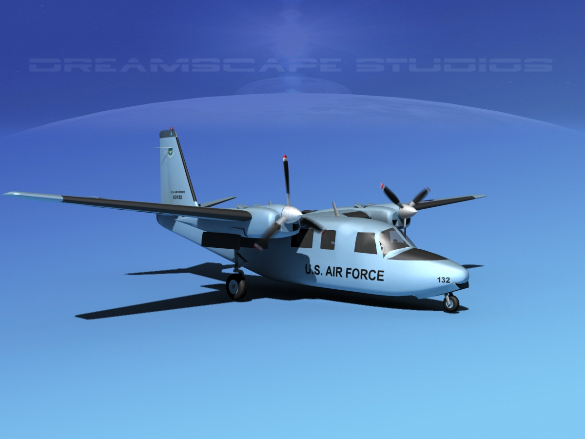 3d propellers aero commander 560 model