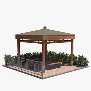 Korean Kiosk 3D model