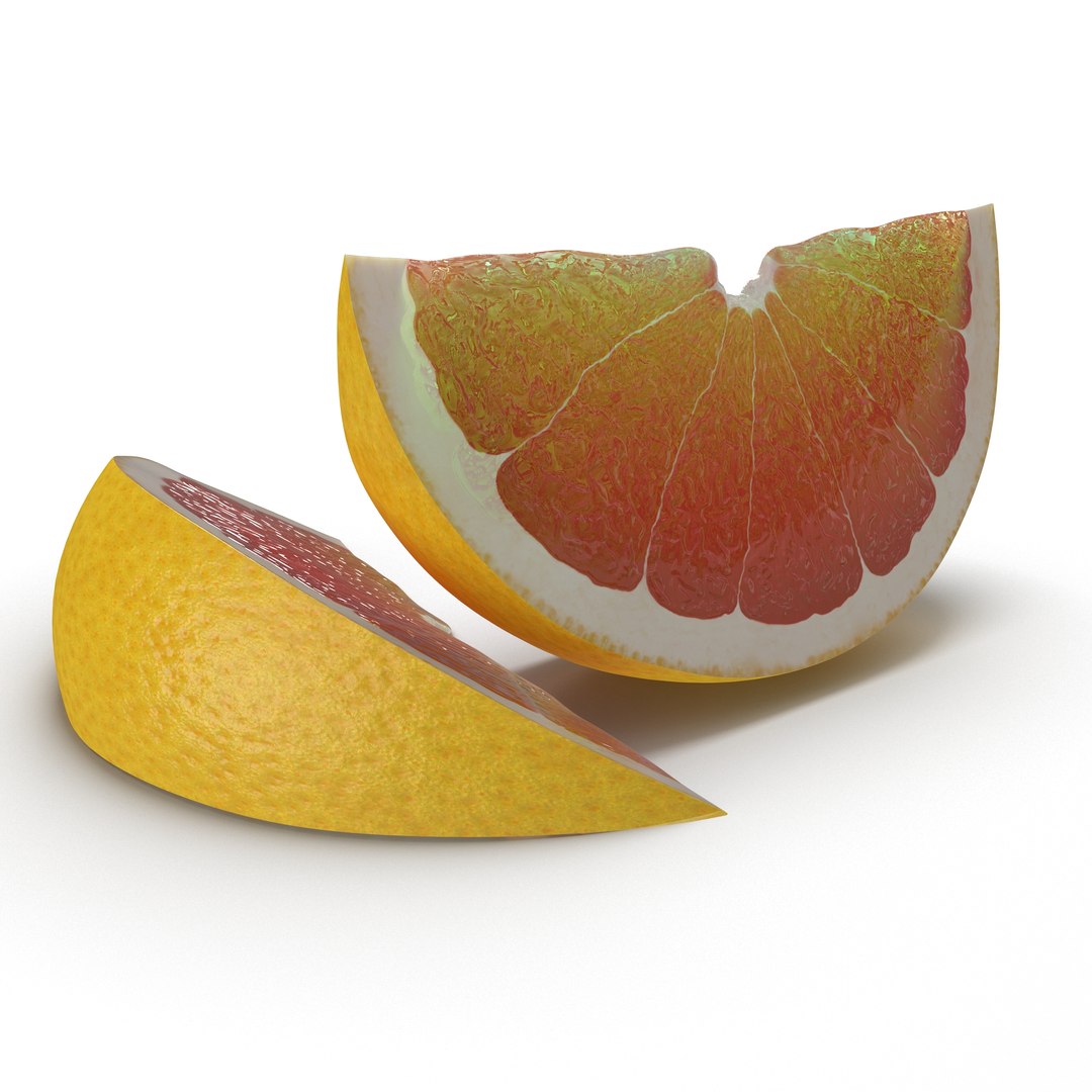 Grapefruit Slice 2 3D Model 3D model preview
