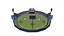 3D Low-poly Cricket Stadium model