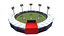 3D Low-poly Cricket Stadium model