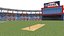 3D Low-poly Cricket Stadium model