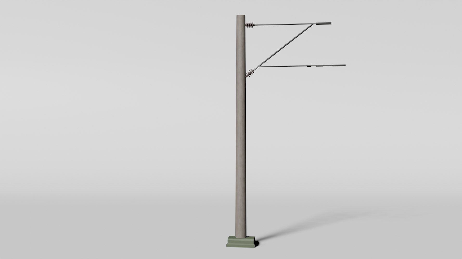 3D Concrete Catenary Mast Model - TurboSquid 2046678