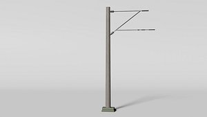 Concrete catenary mast