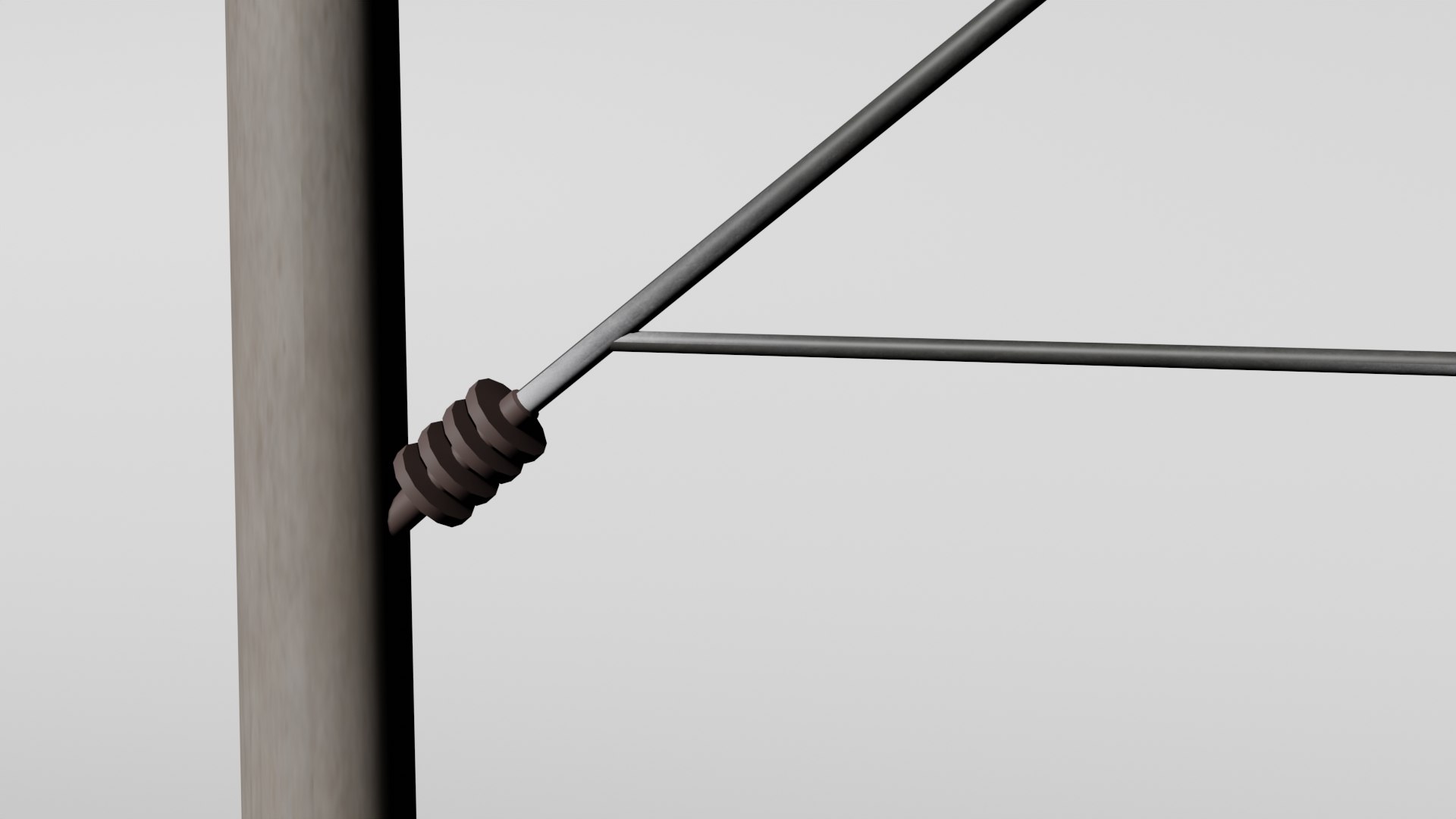 3D Concrete Catenary Mast Model - TurboSquid 2046678