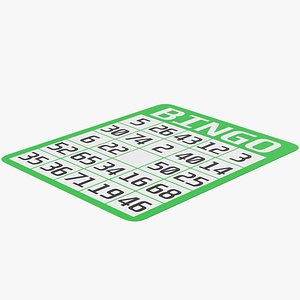 3D Bingo Green model