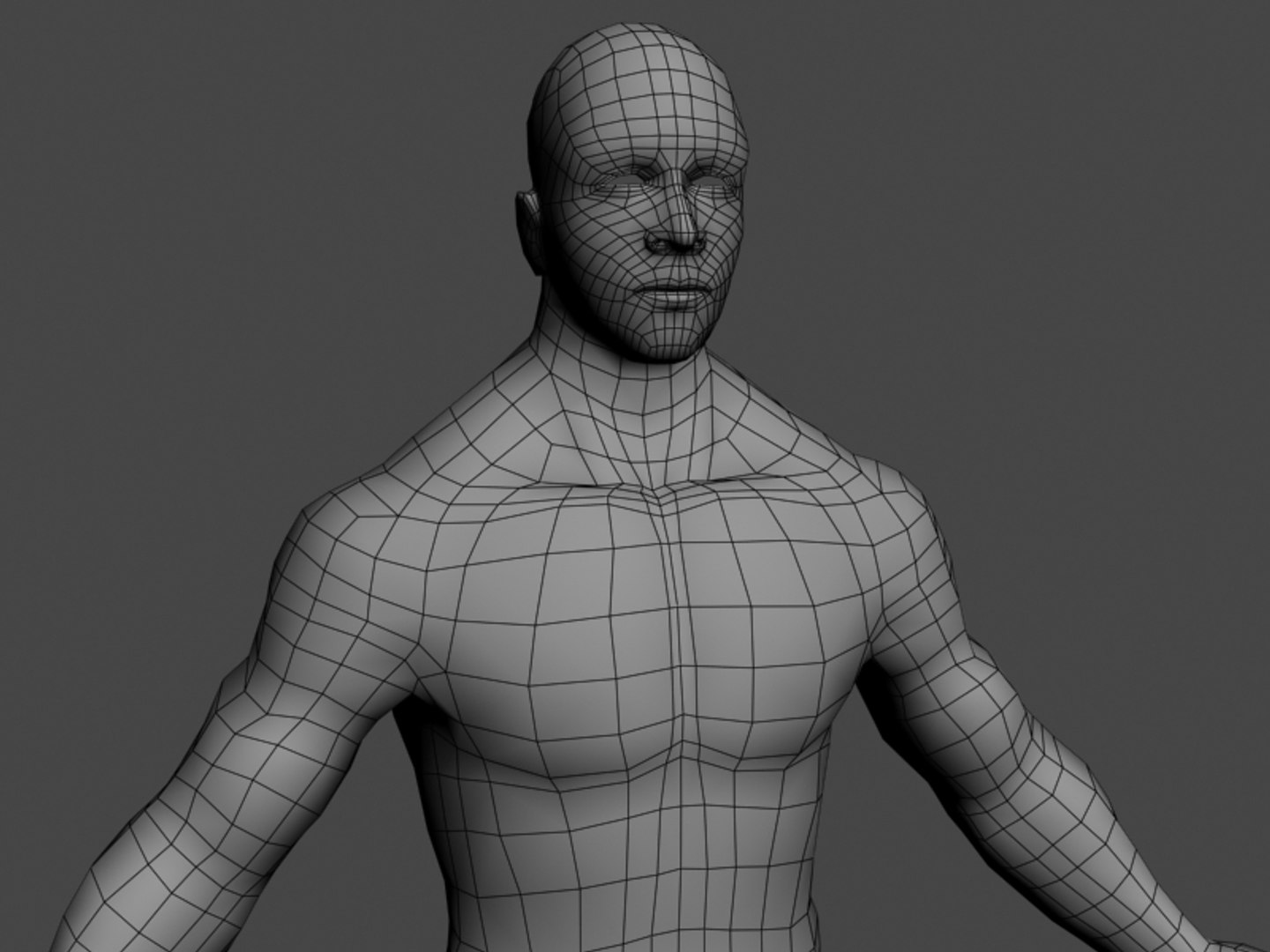 male body 3d max