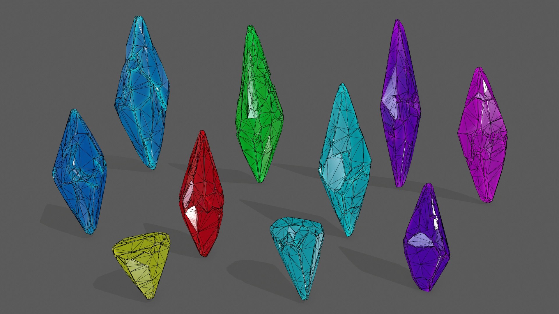 3D Crystal Set 2 - TurboSquid 1823445