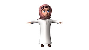 3D arab cartoon