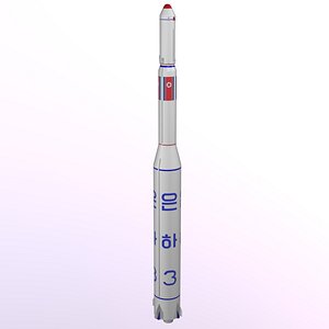 3d model unha-3 rocket