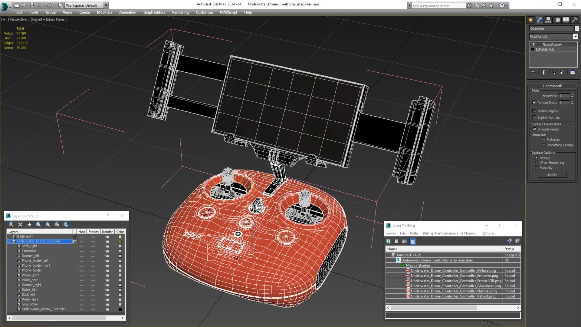 Underwater Drone Controller 3D - TurboSquid 1878036
