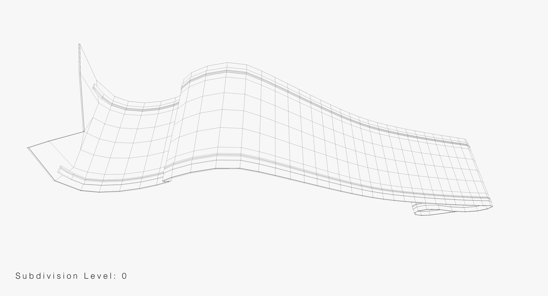 3D floating ribbon lines singleline - TurboSquid 1328266