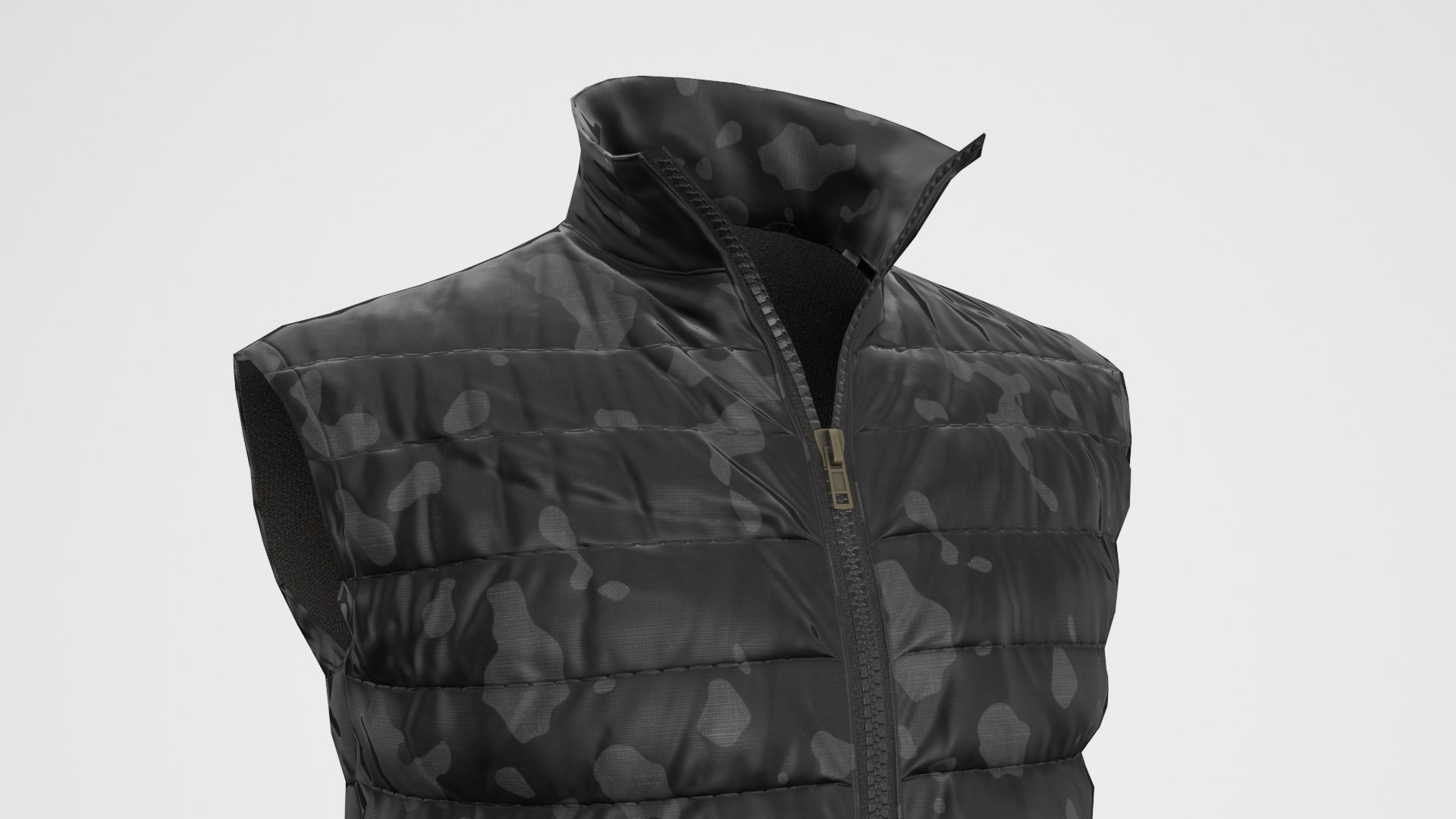 3D Jacket Sleeveless Camouflage Black Lowpoly model https://p.turbosquid.com/ts-thumb/dj/QXLKgc/cA/7o/jpg/1624120620/1920x1080/fit_q87/a8f2b7d9c9b594a3cae9c0cd214ea218392d536a/7o.jpg