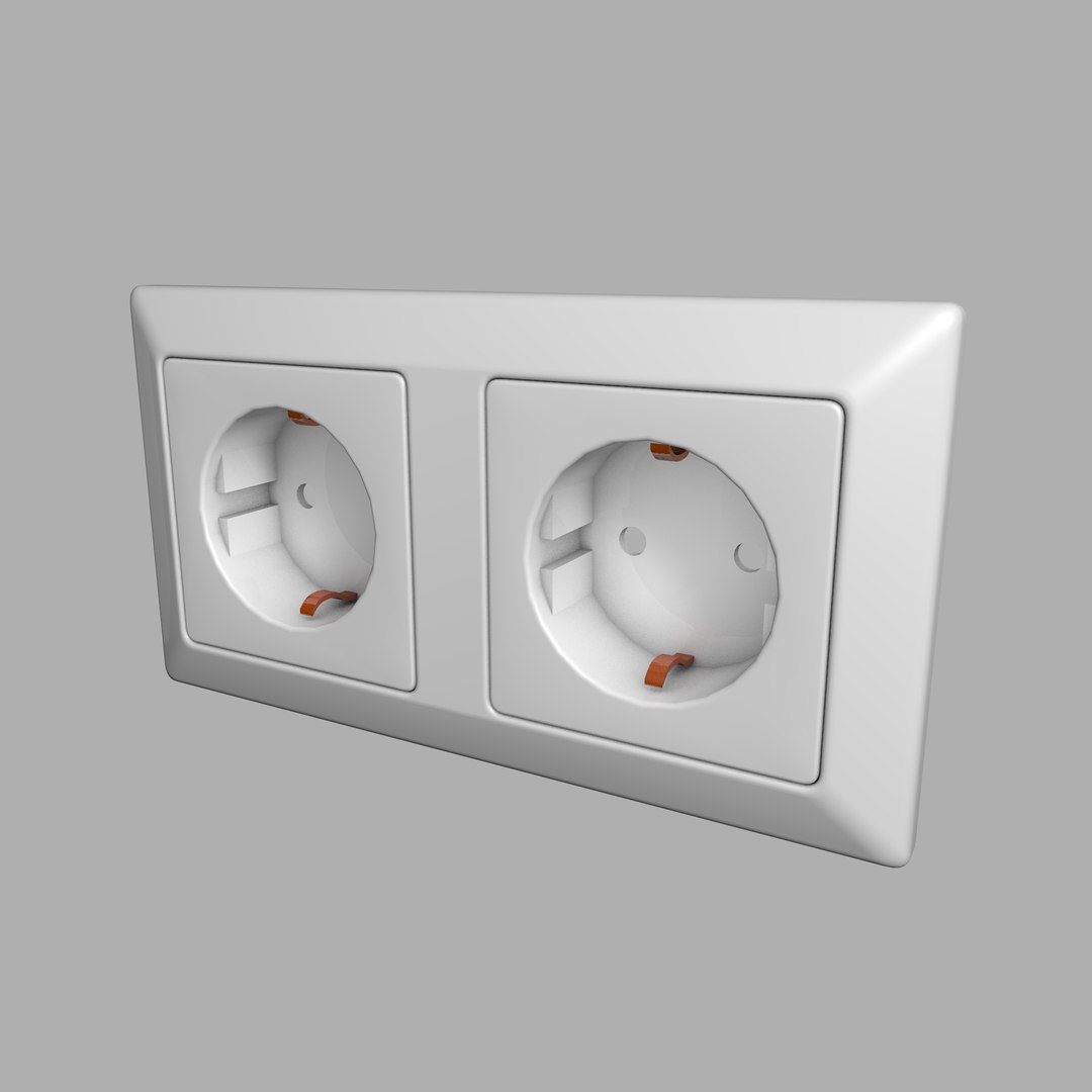 3d Model Electric Socket Plug