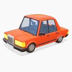 Toon car for game or animation