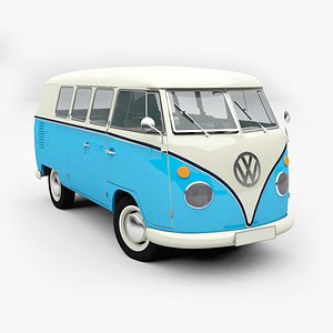 3D Volkswagen Type 1 Bus Van