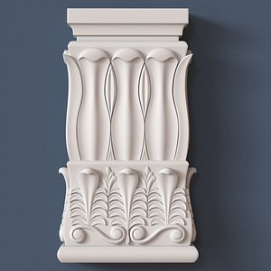 pilaster capital 3d obj