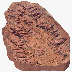 sandstone valley 3D model