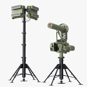 Anti UAV Defence System with Radar Set model