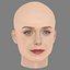 Elizabeth Olsen Head - No Hair - Low poly head for game