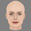 Elizabeth Olsen Head - No Hair - Low poly head for game