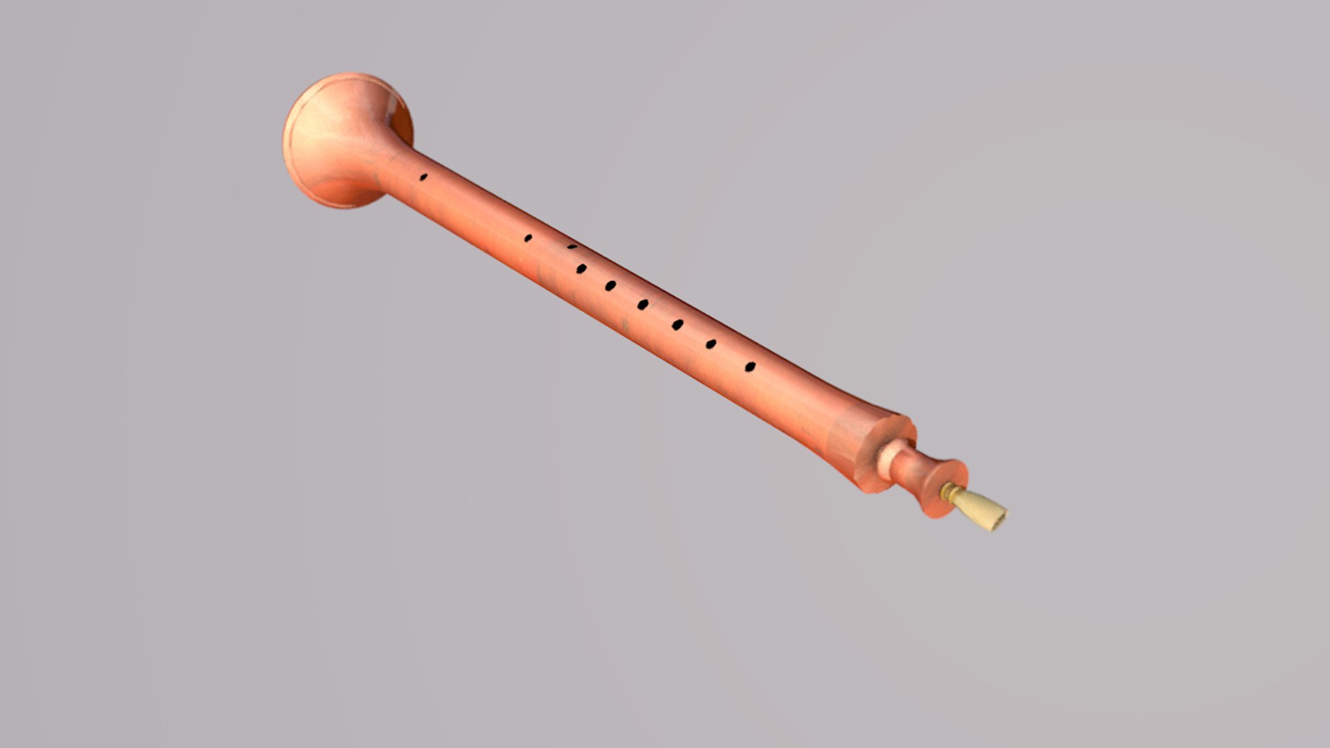 Shawm Woodwind Musical Instrument Model TurboSquid 1465059