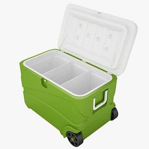 3D Plastic Cooler Icebox 03