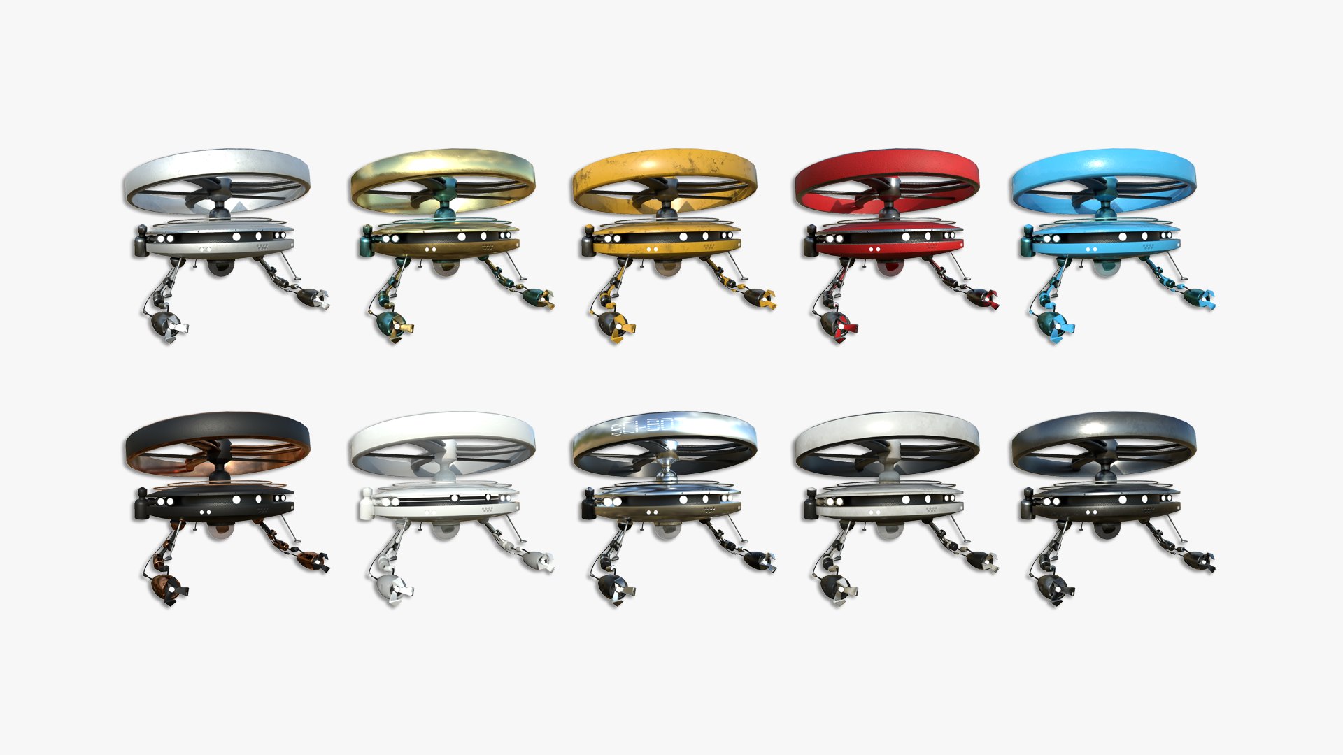 3D 10 Flying Robots I Collection - SciFi Character Design model https://p.turbosquid.com/ts-thumb/dj/l4reiQ/AX/collect/png/1650550828/1920x1080/fit_q87/b4e0e985430babd4f2f42fdf8973096842a526c1/collect.jpg