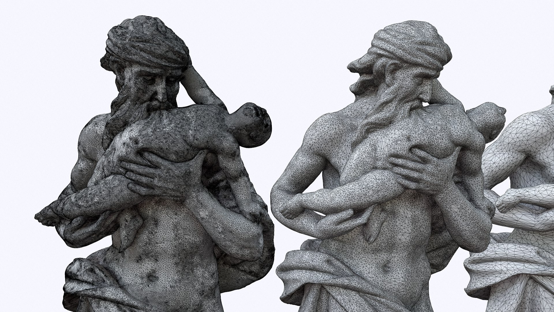 Sculprure Of Saturn Devours His Children 3D Model - TurboSquid 2107022
