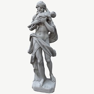 sculprure of Saturn devours his children 3D model