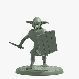 Goblin With Dagger And Shield