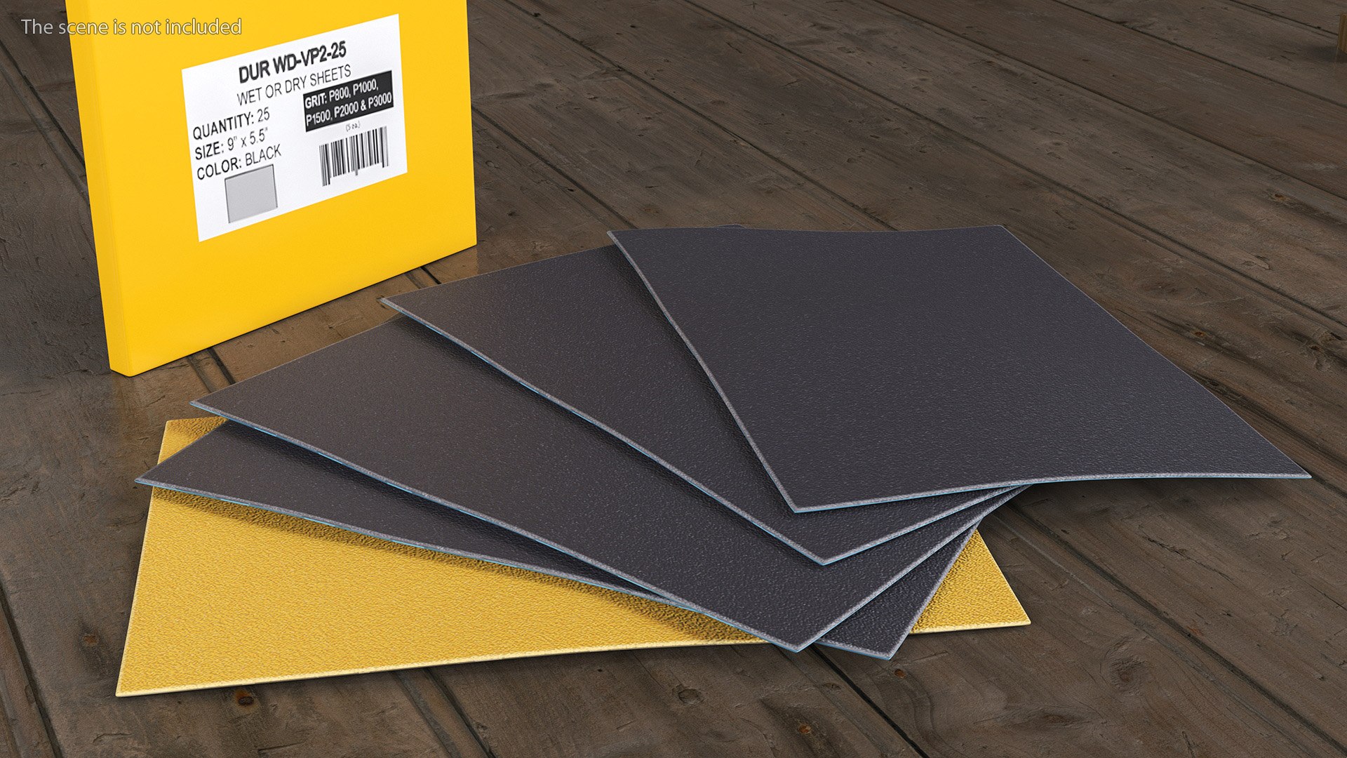 3D Sandpaper Pack Dura Gold Model - TurboSquid 2100753